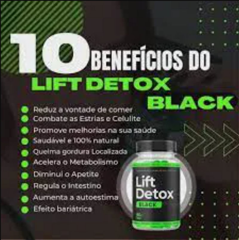 Lift Detox Black Perda de Peso 60 cápsulas